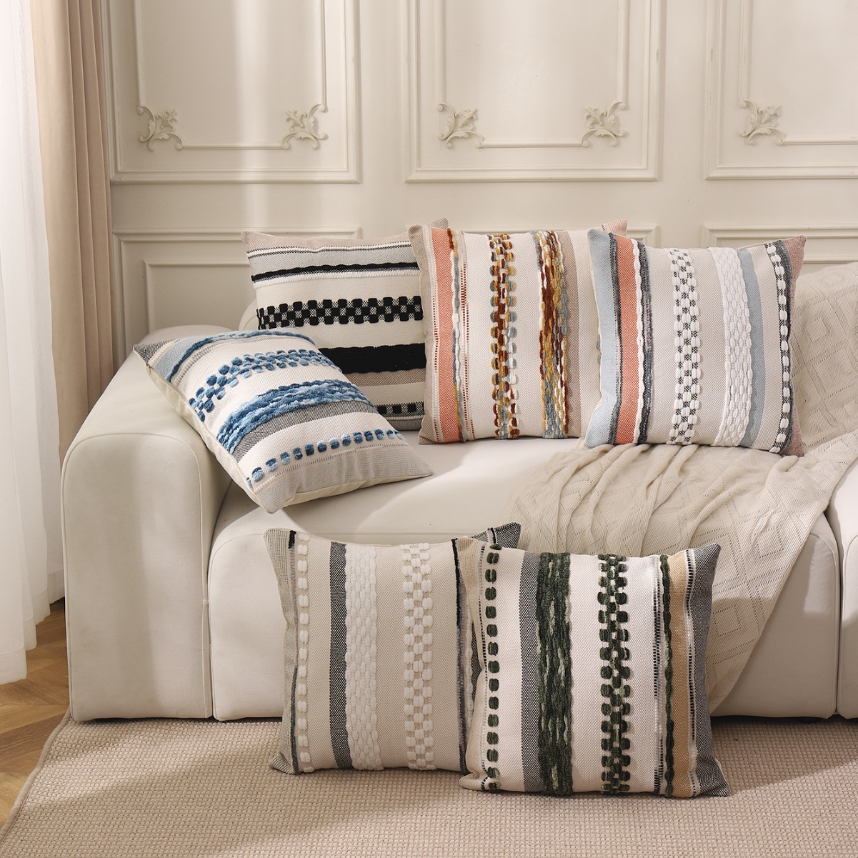 Jacquard Throw Pillow